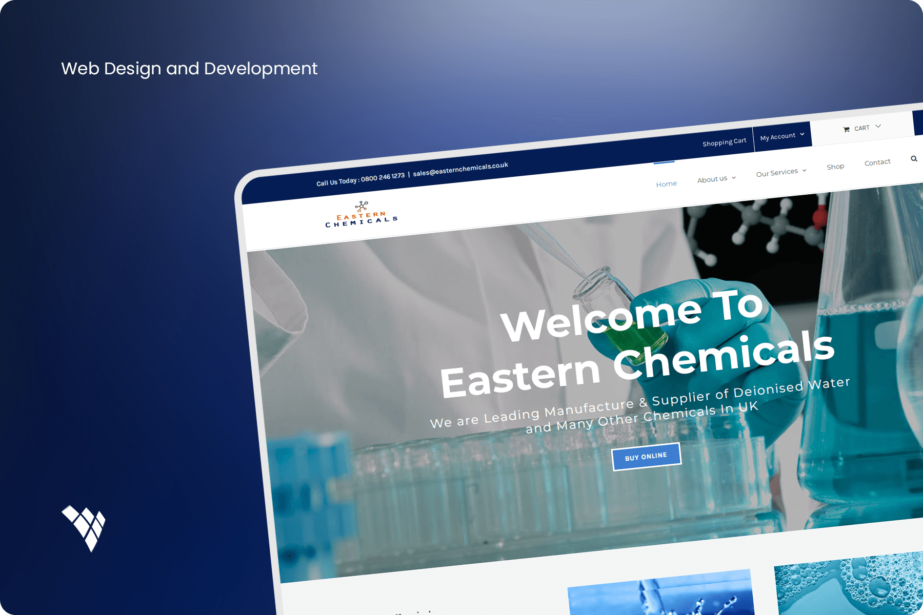 web design and development - eastern chemicals