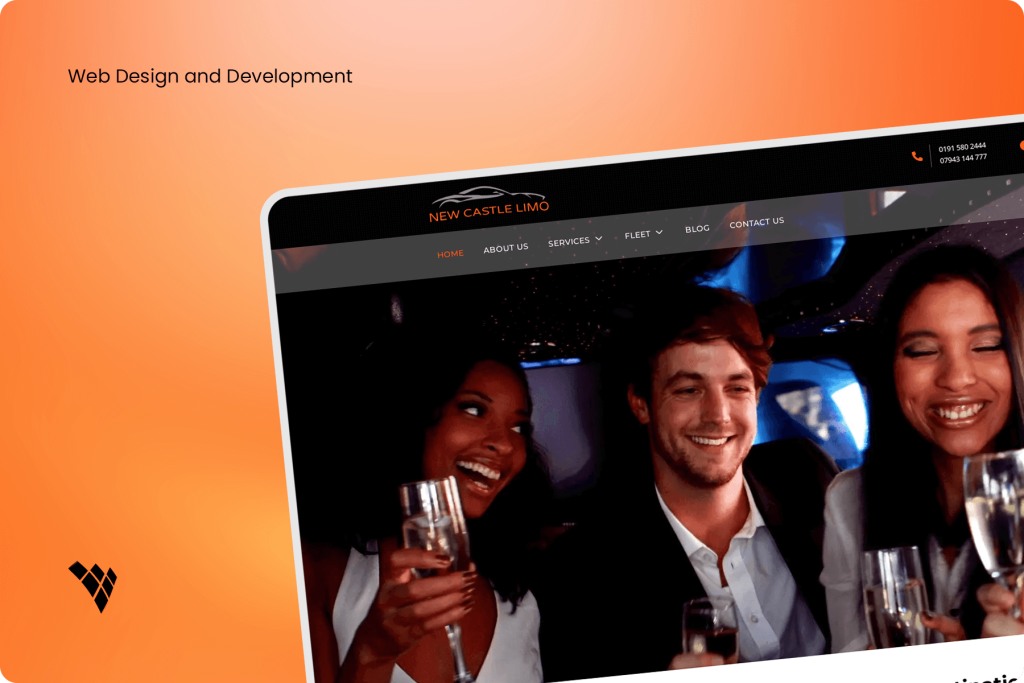 web design and development - new castle limo