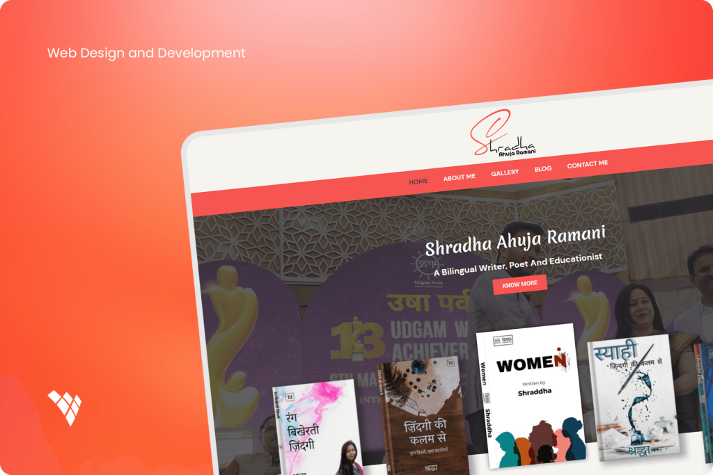 web design and development - shradha ahuja ramani